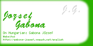 jozsef gabona business card